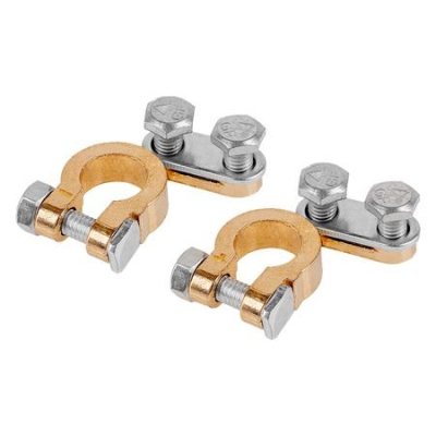 set 2 borne baterie + / -