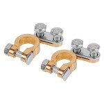 set 2 borne baterie + / -