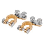 set 2 borne baterie + / -