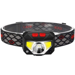 lanterna de cap cu acumulator, 2 x senzor cob  magnet litiu-ion, tl-7134 ted