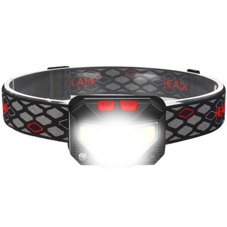 lanterna de cap cu acumulator, 2 x senzor cob  magnet litiu-ion, tl-7134 ted