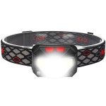 lanterna de cap cu acumulator, 2 x senzor cob  magnet litiu-ion, tl-7134 ted