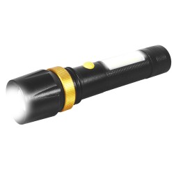 lanterna cu acumulator  zoom si magnet, include 1 x 18650, tl-8096 ted