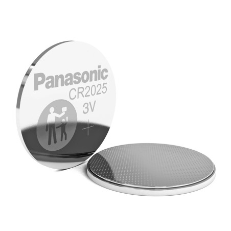 baterie litiu 3v cr2025 125mah, dimensiuni 20 x 2.5 mm panasonic blister 6