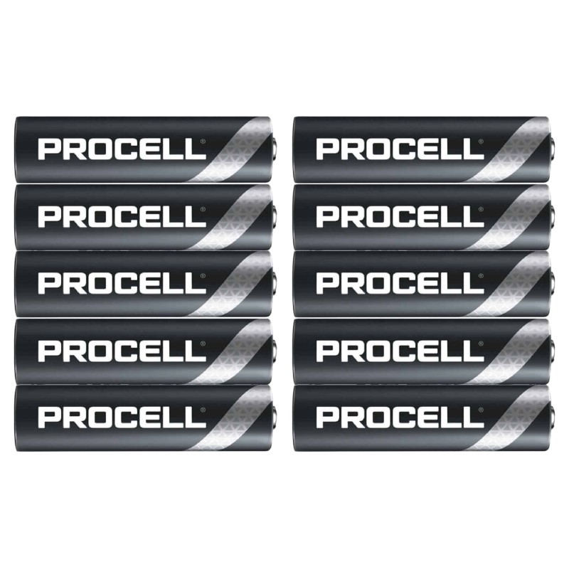 baterii alcaline aa lr6 1.5v duracell procell eco industrial cutie 10