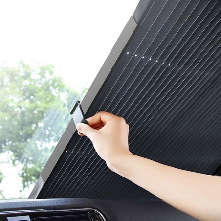 parasolar auto retractabil 150 x 70cm - carguard