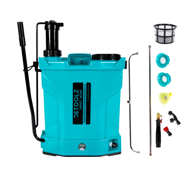 pompa de stropit 2 in 1 ( acumulator si manuala), detoolz 16l