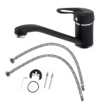 baterie monocomanda pipa mobila 226mm negru