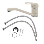 baterie monocomanda pipa mobila 226mm bej