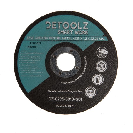 set disc abraziv pentru metal 125 mm (10/set)