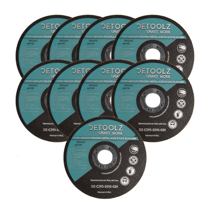set disc abraziv pentru metal 125 mm (10/set)