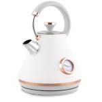 fierbator electric cu termometru 1.7l bd-701 alb