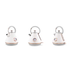 fierbator electric cu termometru 1.7l bd-701 alb