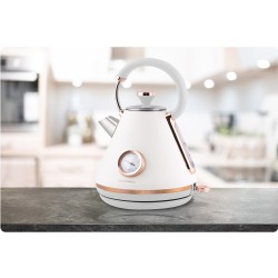 fierbator electric cu termometru 1.7l bd-701 alb