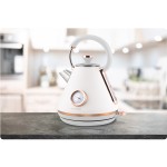 fierbator electric cu termometru 1.7l bd-701 alb