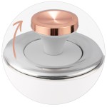 fierbator electric cu termometru 1.7l bd-701 alb