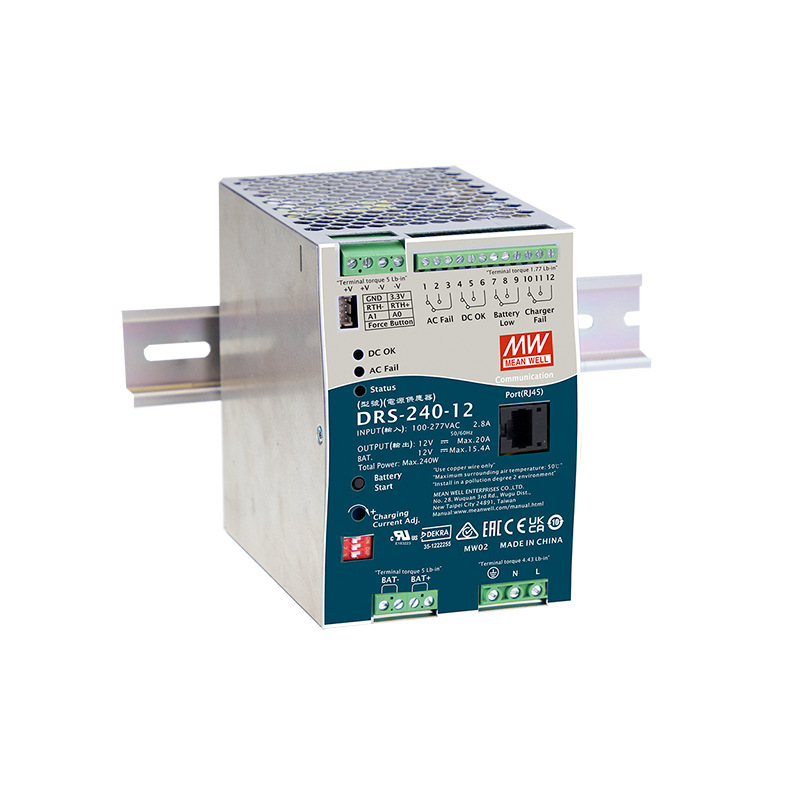 DRS-240 Surse Alimentare pe șină DIN cu funcție UPS