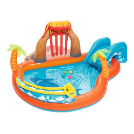 loc de joaca gonflabil lava lagoon 265 x 265 x 104 cm bestway 53069