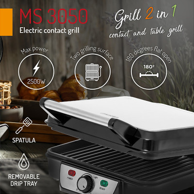 gratar electric 2500w ms 3050 mesko