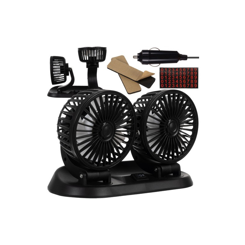 Ventilator auto dublu xtrobb 23222 , alimentare la bricheta 24V ventilator auto dublu xtrobb 23222