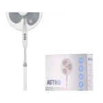 Ventilator camera, de podea, 42W, 3 trepte de viteză, elice 40 cm, oscilație 85°, protecție termică, înălțime ajustabilă, gri