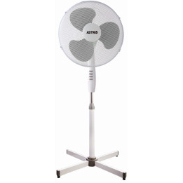 Ventilator camera, de podea, 42W, 3 trepte de viteză, elice 40 cm, oscilație 85°, protecție termică, înălțime ajustabilă, gri
