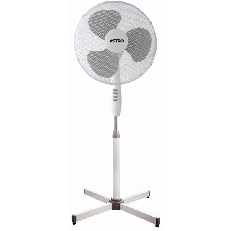 Ventilator camera, de podea, 42W, 3 trepte de viteză, elice 40 cm, oscilație 85°, protecție termică, înălțime ajustabilă, gri