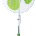 Ventilator camera, cu picior, 3 trepte de viteză, elice 40 cm, Verde, oscilație 90°, protecție termică, înălțime ajustabilă Ventilator vertical 60W Diametru 40cm, Verde