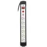 Prelungitoare, Prelungitor electric 6 prize Schuko 5m,cu intrerupator si contact de protectie la suprasarcina si  -2, dioda.ro