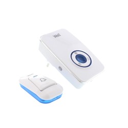 Sonerii, Sonerie WIRELESS, 220V, raza de acoperire 150m, Well Cod EAN: 6958116101477 -1, dioda.ro