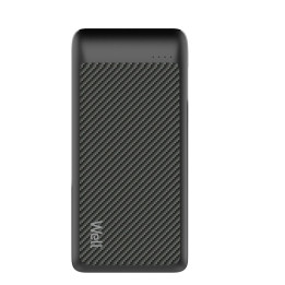 Electrice, Acumulator extern powerbank 20000mAh 2.1A negru Well -1, dioda.ro
