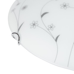 plafoniera flower alb+negru led 18w 6400k