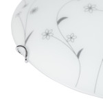 plafoniera flower alb+negru led 18w 6400k