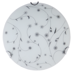 plafoniera flower alb+negru led 18w 3000k