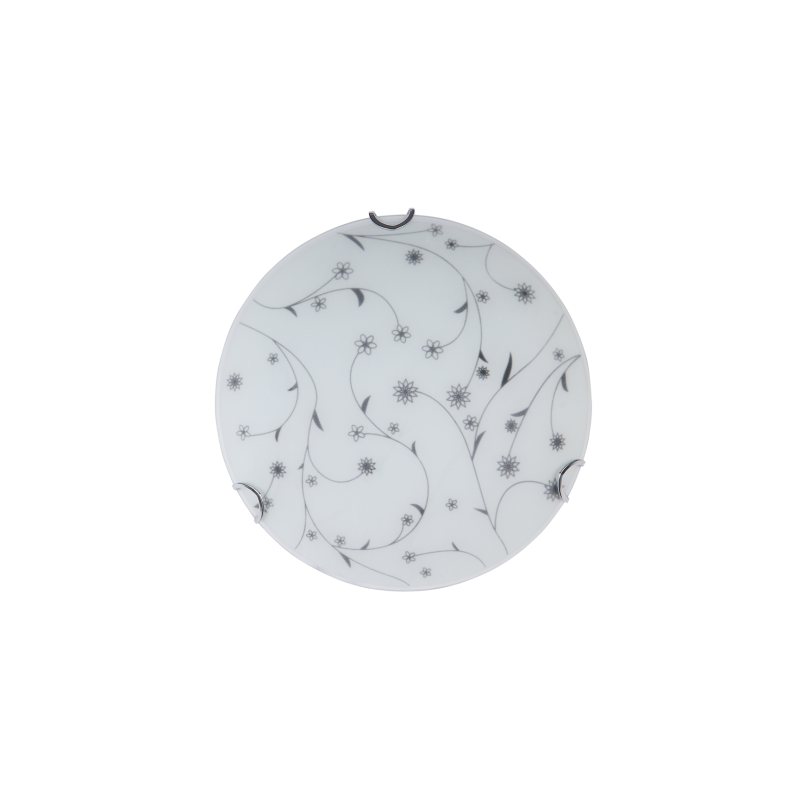 plafoniera flower alb+negru led 18w 3000k