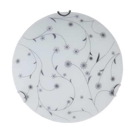 plafoniera flower alb+negru led 18w 3000k