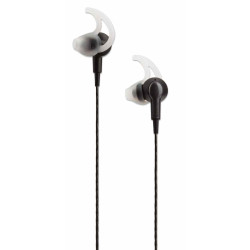 casti in-ear cu fir manhattan 179607  microfon  1.2m  negru
