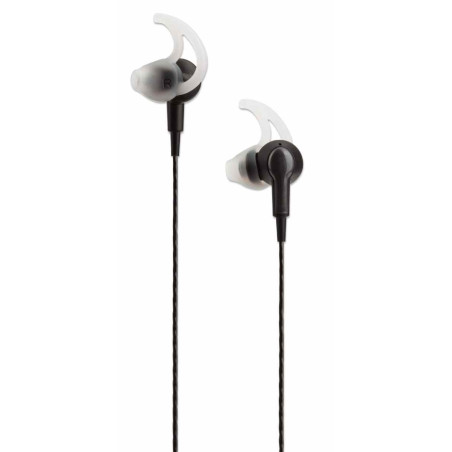 casti in-ear cu fir manhattan 179607  microfon  1.2m  negru