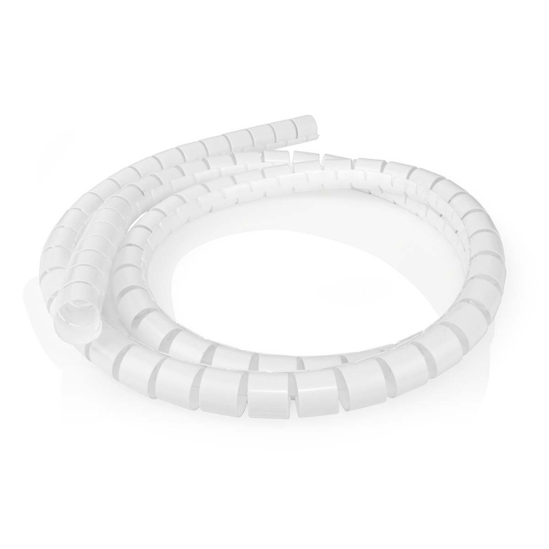 manson pentru gestionarea cablurilor  diametru maxim 32mm  2m  alb  nedis