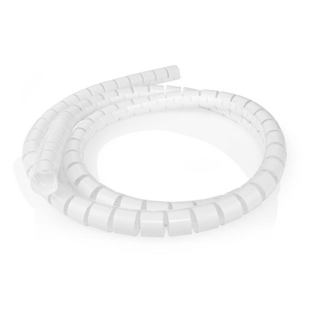 manson pentru gestionarea cablurilor  diametru maxim 32mm  2m  alb  nedis