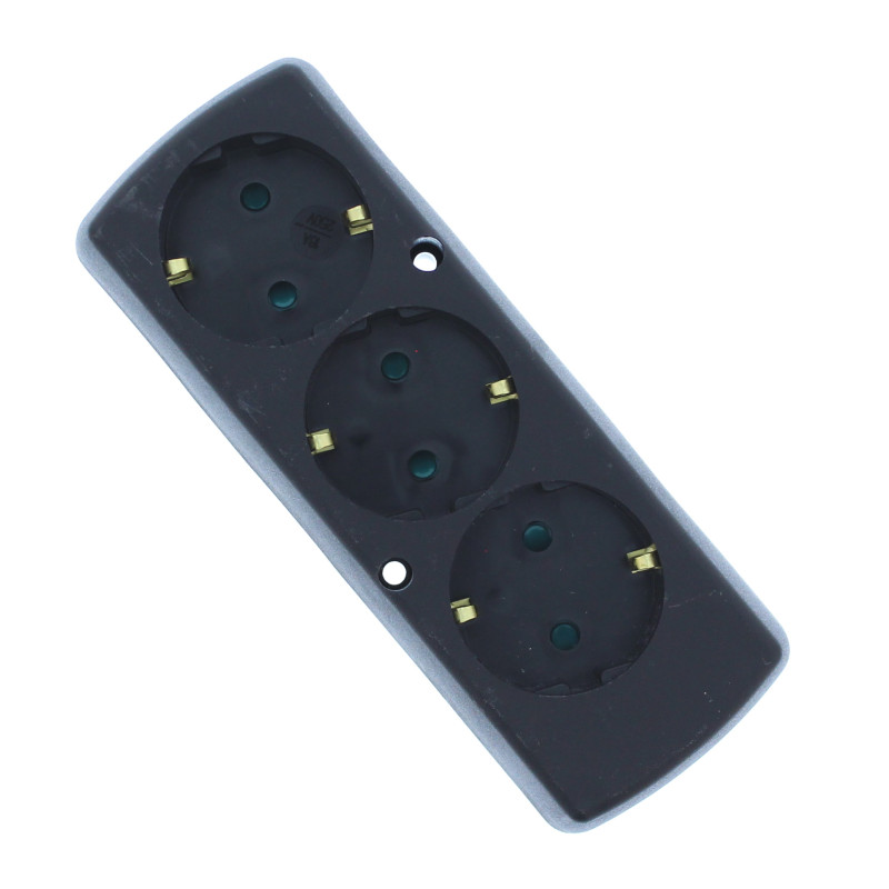 multipriza 3 prize  negru gn-370s plastrol