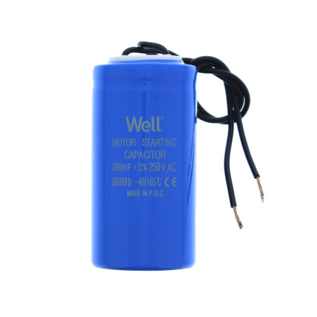 condensator pornire motor 250v 300uf cu fir  well