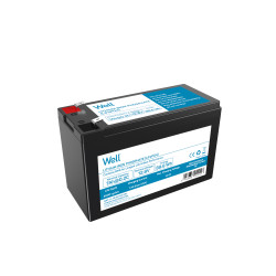 acumulator litiu lifepo4 well 12.8v 7ah  terminal f2  151x65x94(100)mm