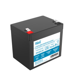 acumulator litiu lifepo4 well 12.8v 6ah  terminal f2  90x70x101(107)mm
