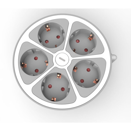 prelungitor 5 prize  cablu 3x1.5mmp  1.4m  alb  technik