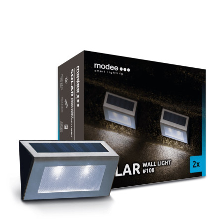 proiector solar de perete  1.5lm  lumina rece  2 buc/set  modee
