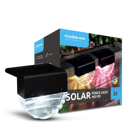 proiector solar de perete  6lm  lumina calda  rgb  2 buc/set  modee