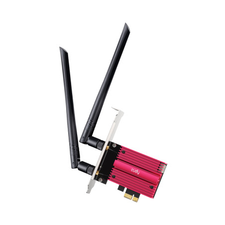placa de retea pci express wireless ax5400 wi-fi 6e 2 antene 5dbi bluetooth 5.2 we3000s cudy
