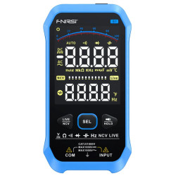 multimetru digital smart  afisaj color  tester de tensiune  termometru  ac/dc 1000  fnirsi s1
