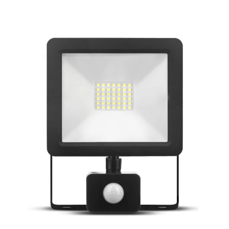 proiector led cu senzor 30w 2700lm ip65 4000k negru  modee